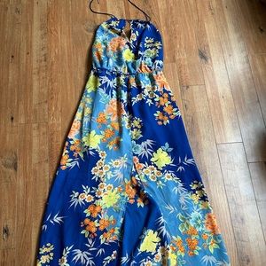 Guess floral halter dress